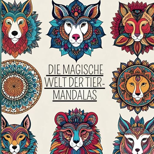DIE MAGISCHE WELT DER TIER-MANDALAS – Das Malbuch für Erwachsene & Jugendliche | kunstvolle Tiermandalas zur Entspannung & Achtsamkeit | Kontrastseiten für ein intensives Farberlebnis von Independently published