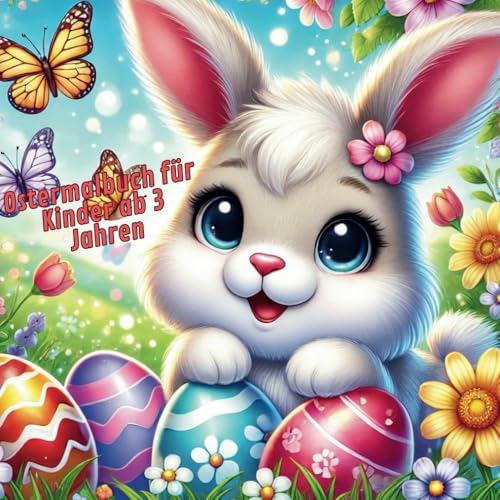 Mein erstes Oster-Malbuch Süße Osterhasen, Ostereier & Frühlingsmotive – Malspaß für Kinder ab 3 Jahren von Independently published