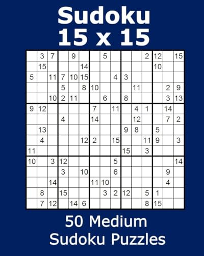 Sudoku 15 x 15 50 Medium Sudoku Puzzles