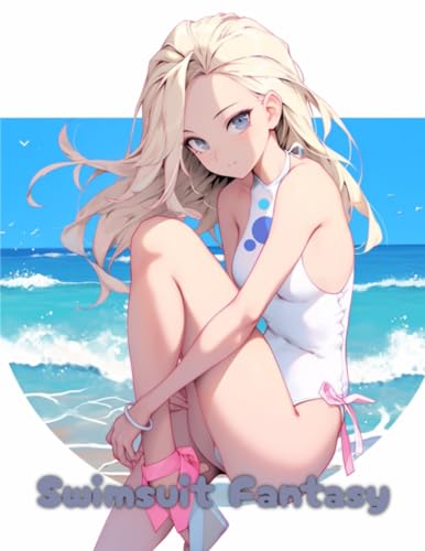 Swimsuit Fantasy: Anime Girl coloring Book for adults von Independently published