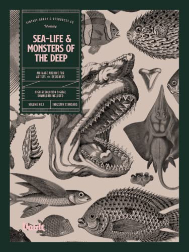 Sea-life & Monsters of the Deep: An Image Archive of 561 Downloadable Images for Artists and Designers von Vault Editions Ltd
