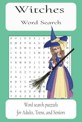 Witches Word Search Puzzle Book: Word searches with Easy to Read Print About Witches, Witches lairs, Witches lifestyle, and More (6x9 inches, 110 ... for vacations, holidays, and birthdays von Independently published