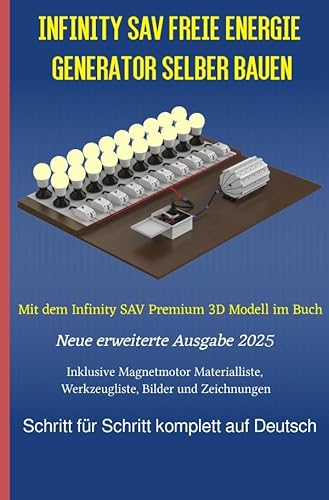 Infinity SAV Freie Energie Generator selber bauen: Mit dem Infinity SAV Premium 3D Modell im Buch Ausgabe 2025 von epubli