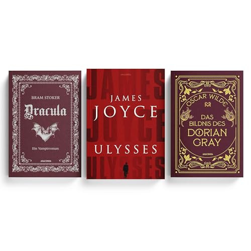 Klassiker der Irischen Literatur: Bücherbundle 3er Set - James Joyce 'Ulysses', Oscar Wilde 'Das Bildnis des Dorian Gray', Bram Stoker 'Dracula' Klassiker der Irischen Literatur: Bücherbundle 3er Set - James Joyce 'Ulysses', Oscar Wilde 'Das Bildnis des Dorian Gray', Bram Stoker 'Dracula'