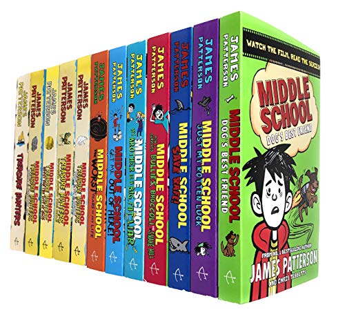 James Patterson Middle School and Treasure Hunters Collection 12 Books Set