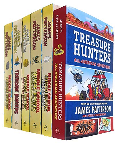 Treasure Hunters Middle School Series 1-6 Books Collection Set By James Patterson (Treasure Hunters, Danger Down the Nile, Secret of the Forbidden City, Peril at the Top of the World and More)