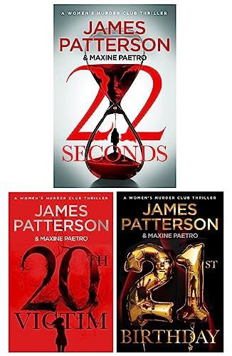 Women's Murder Club Series by James Patterson 3 Books Collection Set (20th Victim, 21st Birthday, 22 Seconds)