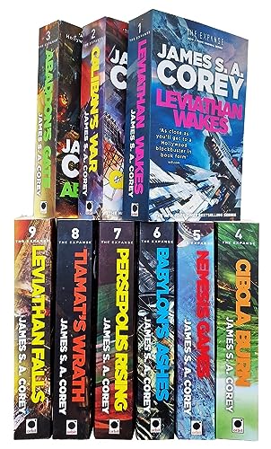 The Expanse Series Collection 9 Books Set By James S A Corey (Leviathan Wakes, Calibans War, Abaddons Gate, Cibola Burn, Nemesis Games, Babylons Ashes, Persepolis Rising & More)