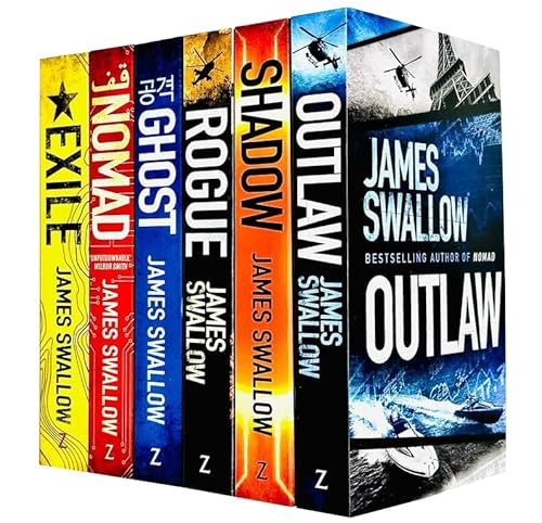 Marc Dane Series 6 Books Collection Set By James Swallow (Nomad, Exile, Ghost, Shadow, Rogue, Outlaw)