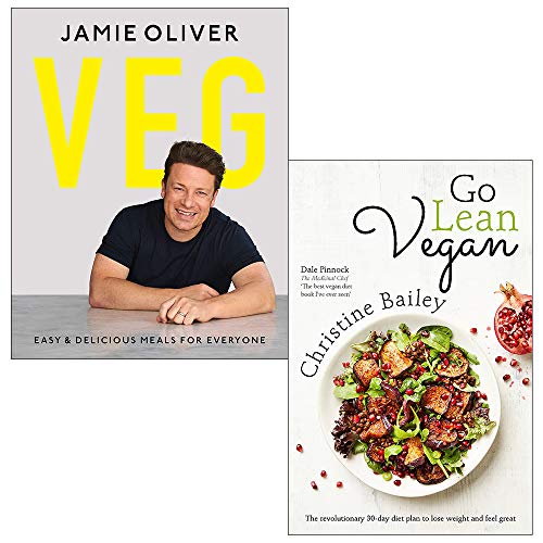 Veg Jamie Oliver [Hardcover], Go Lean Vegan 2 Books Collection Set