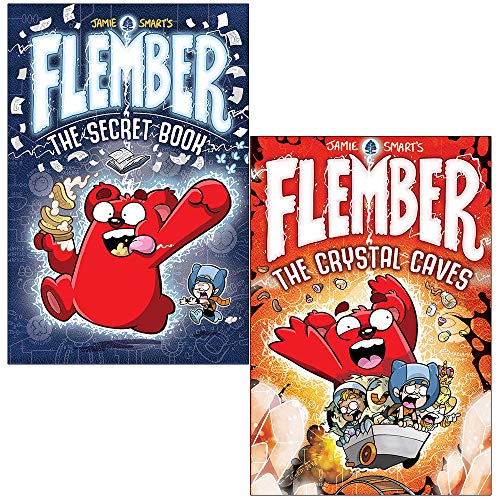 Flember The Secret Book & The Crystal Caves By Jamie Smart 2 Books Collection Set