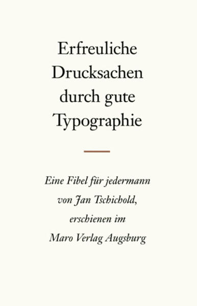 Erfreuliche Drucksachen durch gute Typografie von Maro Verlag