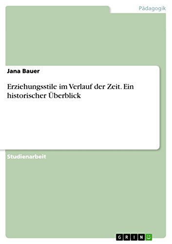 Erziehungsstile im Verlauf der Zeit. Ein historischer Überblick