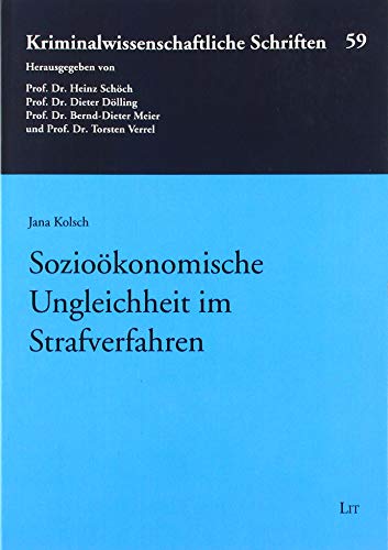 Sozioökonomische Ungleichheit im Strafverfahren von Lit Verlag