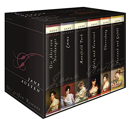 Die großen Romane: Die Abtei von Northanger / Emma / Mansfield Park / Stolz und Vorurteil / Überredung / Verstand und Gefühl (6 Bände)