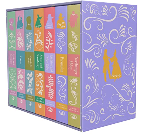 Jane Austen: The Complete 7 Books Hardcover Books Boxed Set (Emma, Pride and Prejudice, Persuasion, Sanditon and Other Tales, Northanger Abbey, Sense and Sensibility & Mansfield)