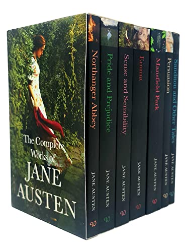 The Complete Works of Jane Austen 7 Books Collection Box Set (Sandition and Other Tales, Sense and Senesibility, Pride and Prejudice, Persuasion, Emma & More)