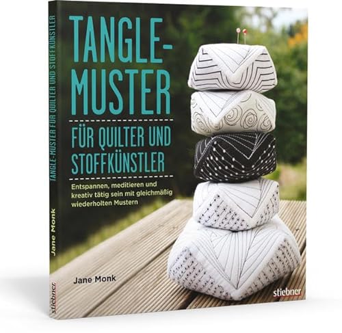 Tangle-Muster für Quilter und Stoffkünstler. Entspannen, meditieren und kreativ tätig sein mit gleichmäßig wiederholten Mustern