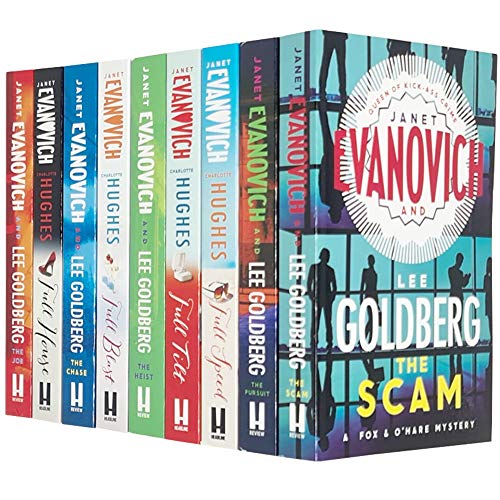 Janet Evanovich 9 Books Collection Set (Scam, Pursuit, Full Speed, Full Tilt, Heist, Full Blast, Chase, Full House, Job)