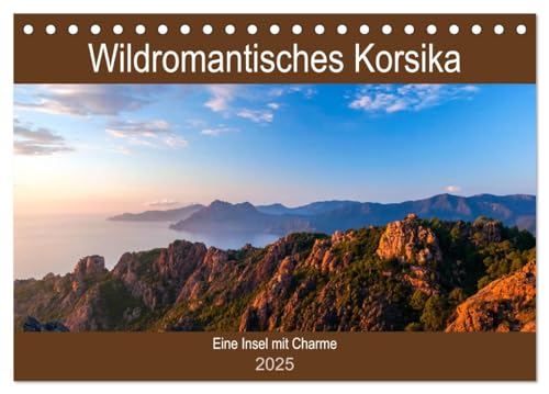 Wildromatisches Korsika (Tischkalender 2025 DIN A5 quer), CALVENDO Monatskalender