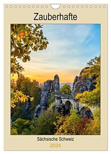 Zauberhafte Sächsische Schweiz (Wandkalender 2024 DIN A4 hoch), CALVENDO Monatskalender