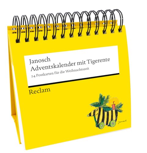 Adventskalender mit Tigerente. 24 Postkarten für die Weihnachtszeit: Hochwertiger Spiralaufsteller von Janosch | Mit weihnachtlichen Gedichten und Janoschs Tigerente Adventskalender mit Tigerente. 24 Postkarten für die Weihnachtszeit: Hochwertiger Spiralaufsteller von Janosch | Mit weihnachtlichen Gedichten und Janoschs Tigerente