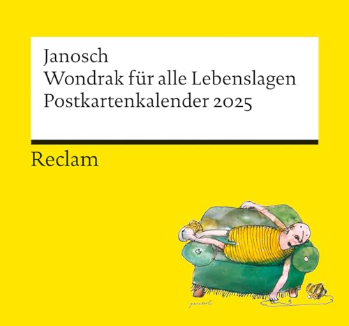 Janosch: »Wondrak für alle Lebenslagen« (Postkartenkalender 2025): Mit Zitaten und Illustrationen von Janosch. Aufstellkalender mit Spiralbindung und ... für alle Fans von Janosch und Wondrak von Reclam, Philipp, jun. GmbH, Verlag