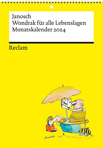 Wondrak für alle Lebenslagen (Monatskalender 2024) | Monatsplaner mit Spiralbindung zum Aufhängen| Kalendarium mit Platz für Notizen – Reclam von Reclam, Philipp, jun. GmbH, Verlag