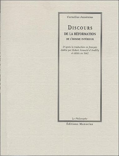 DISCOURS DE LA REFORMATION DE L'HOMME INTERIEUR von MANUCIUS