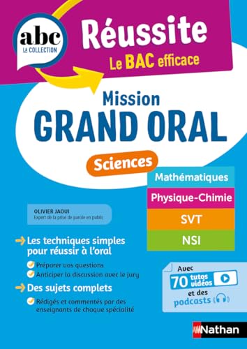 ABC Réussite - Mission Grand oral - Sciences - Spécialités Term - Maths, Physique-Chimie, SVT, NSI von NATHAN