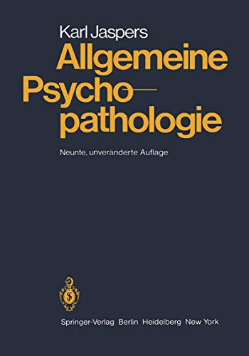 Allgemeine Psychopathologie (German Edition)