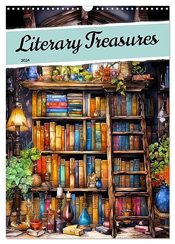 Literary Treasures (Wandkalender 2024 DIN A3 hoch), CALVENDO Monatskalender