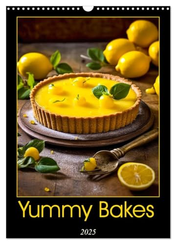 Yummy Bakes (Wall Calendar 2025 DIN A3 portrait), CALVENDO 12 Month Wall Calendar: Indulge in a year of mouthwatering delights with our Yummy Bakes ... of delicious treats and tempting flavors. von Calvendo