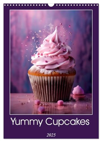 Yummy Cupcakes (Wall Calendar 2025 DIN A3 portrait), CALVENDO 12 Month Wall Calendar: Discover a year of delectable delights with our Yummy Cupcakes ... mouthwatering photos of irresistible treats. von Calvendo