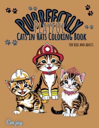 Purrfectly Playful: Cats in Hats Coloring Book von Independently published