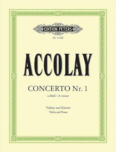 Concertino a-Moll: Für Violine und Streicher in der Ausgabe für Violine und Klavier (Edition Peters)