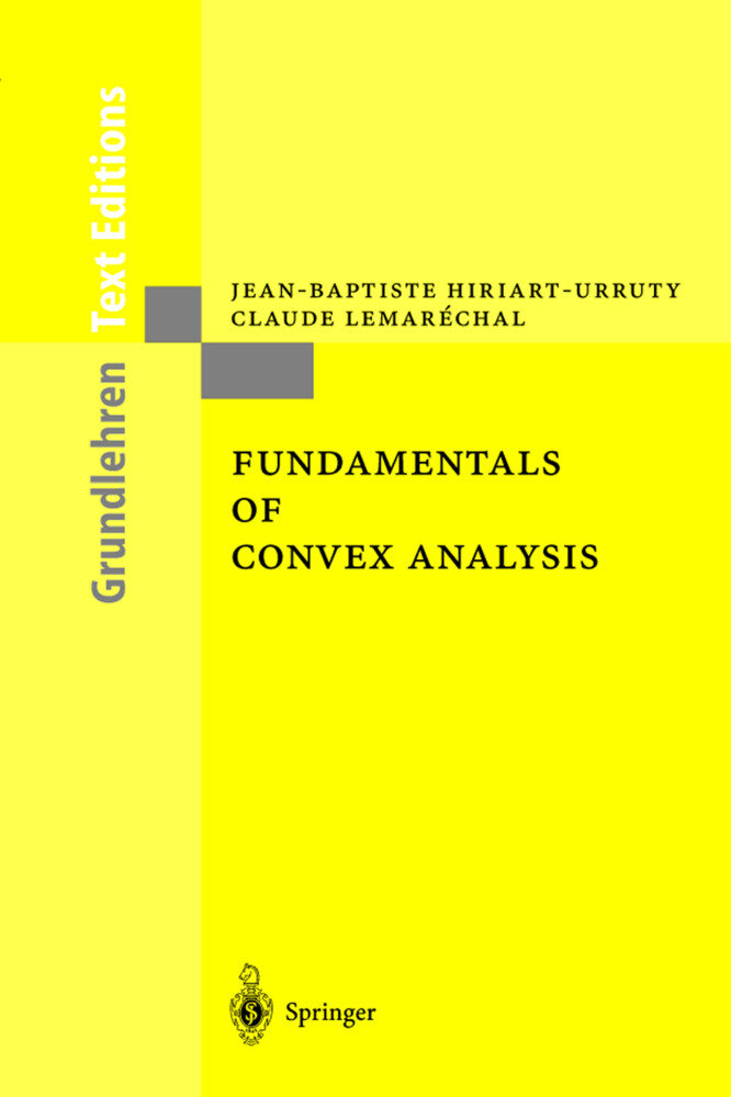 Fundamentals of Convex Analysis von Springer Berlin Heidelberg