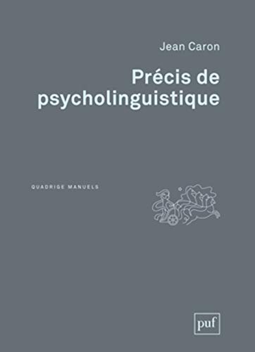 Précis de psycholinguistique von PUF