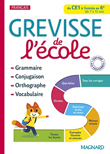 Grevisse de l'école: Grammaire, orthographe, conjugaison, vocabulaire