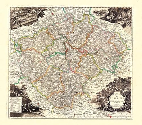 Historische Karte: Königreich BÖHMEN (Bohemia) 1760 (gerollt) von Rockstuhl Verlag
