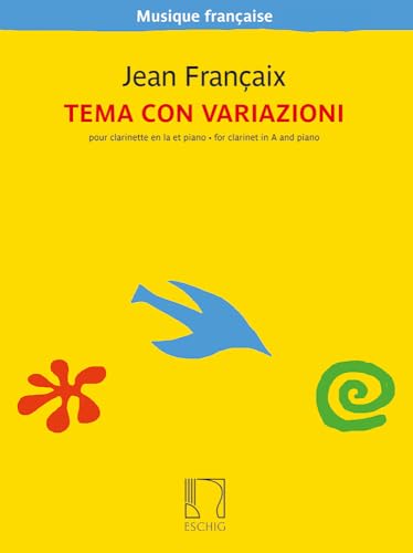 Tema con variazioni. Klarinette mit Begleitung. Buch und Einzelstimme(n) von Durand