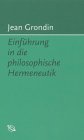 Einführung in die philosophische Hermeneutik von Wissenschaftl.Buchgesell.