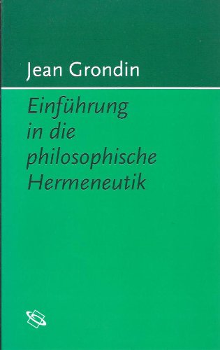 Einführung in die philosophische Hermeneutik von WBG (Wissenschaftliche Buchgesellschaft)