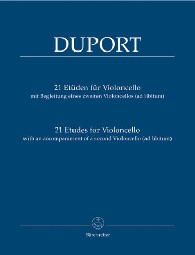 21 Etüden für Violoncello mit Begleitung eines zweiten Violoncello (ad libitum): Mit Begleitung eines zweiten Violoncellos (ad Libitum)