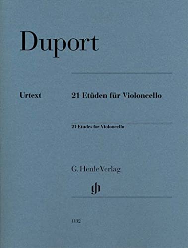 21 Etüden für Violoncello: Instrumentation: Violoncello solo (G. Henle Urtext-Ausgabe)