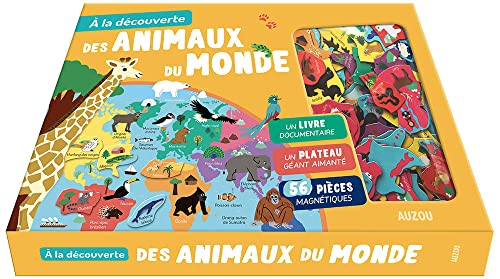 A la découverte des animaux du monde (édition 2018): Un livre documentaire, un plateau géant animé, 119 pièces magnétiques