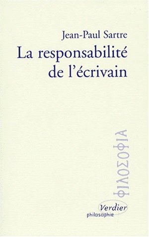 La responsabilité de l'écrivain (Philosophie) von Editions Verdier