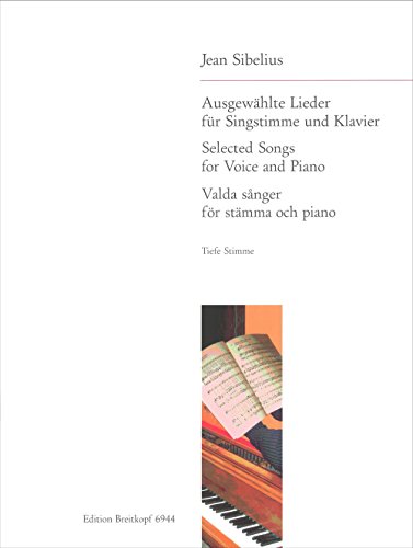 15 ausgewählte Lieder - Ausgabe für tiefe Stimme und Klavier (EB 6944)