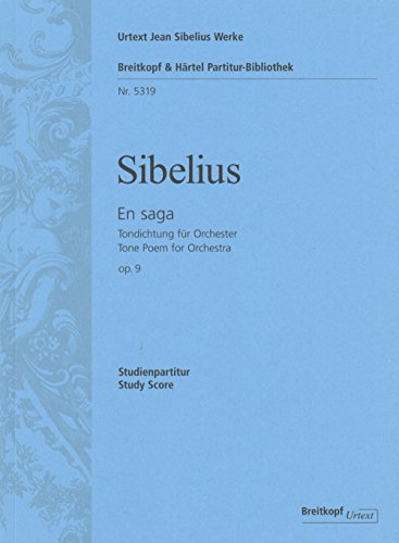 En Saga op. 9 Tondichtung für Orchester nach JSW Studienpartitur (PB 5319)