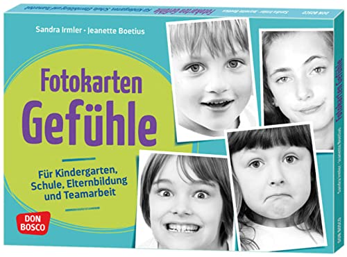 Fotokarten Gefühle: Für Kindergarten, Schule, Elternbildung und Teamarbeit. Was sind positive Gefühle, was negative? Gefühle beschreiben und erkennen lernen, mit Leitfragen und ausdrucksstarken Fotos